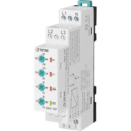 Monitorovací/ochranné třífázové relé pro kontrolu přepětí, podpětí, sled/výpadek