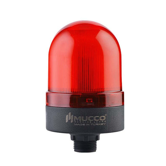 Signální maják SNT-S725 s bzučákem, ø70 mm, maticové připojení, 40-250 V AC/DC