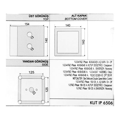 Plastová skříň IP65 pro vačkový spínač, OPAŞ