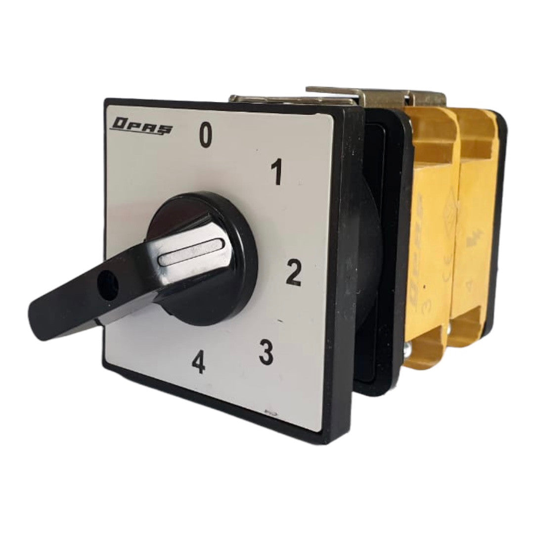 Krokový spínač 0-1-2-3-4 stupňový otočný přepínač , 1-2 póly, 10-160A