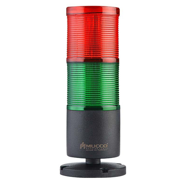 Dvouvrstvý LED sloupek s bzučákem pro povrchovou montáž