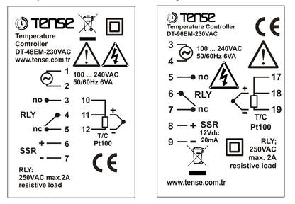 Mikroprocesorový PID regulátor teploty do panelu Relé + SSR výstup až 1750°C