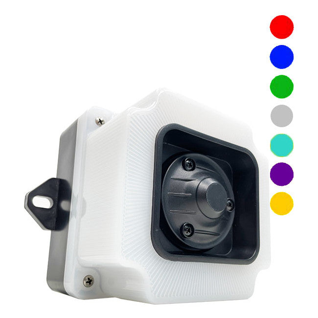 7 barev - 7 melodií blikající světlo RGB signální maják , 85-250V