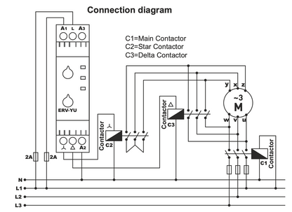 Automatický přepínač hvězda trojúhelník  / Časové relé hvězda-trojúhelník