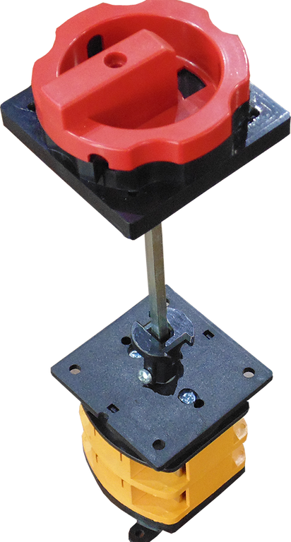 Hlavní vypínač s kovovou os , uzamykatelný ruční pohon na dveře 3-4 pólů 25A-80A