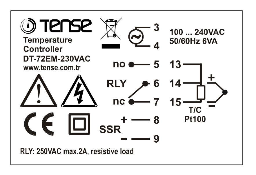 Mikroprocesorový PID regulátor teploty do panelu Relé + SSR výstup až 1750°C