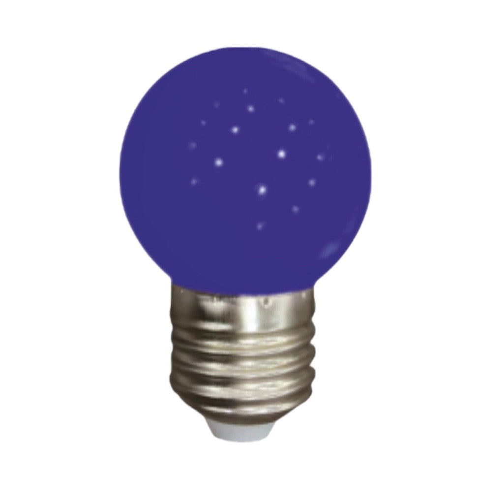 Barevná led žárovka e27 1w / 90lm