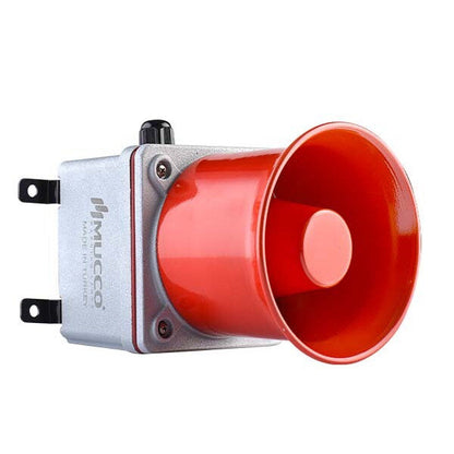 ES120 Heavy Duty klakson, kovový odlitek, 7 tónů, 85-250 V AC/DC