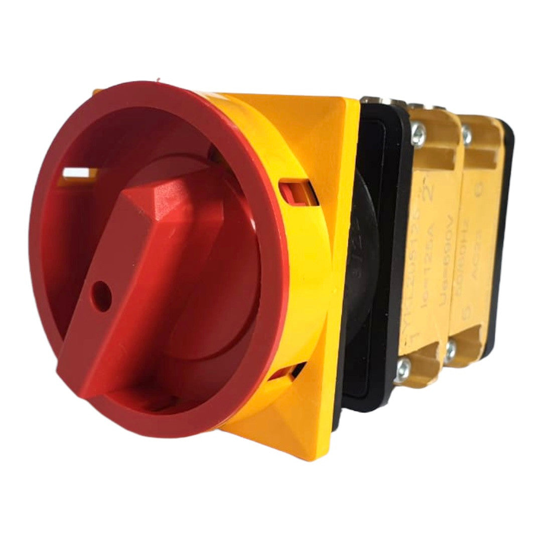 Zablokovatelný nouzový údržbový skupinový přepínač 1-0-2, 1-2-3-4 pólů, 10-400A