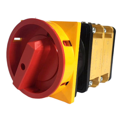 Zablokovatelný nouzový údržbový skupinový přepínač 1-0-2, 1-2-3-4 pólů, 10-400A