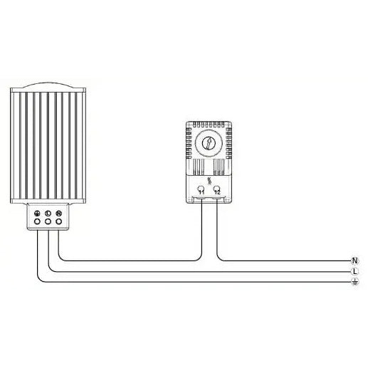 Topení rozvaděčové PTC 75W, PHT075, Plastim