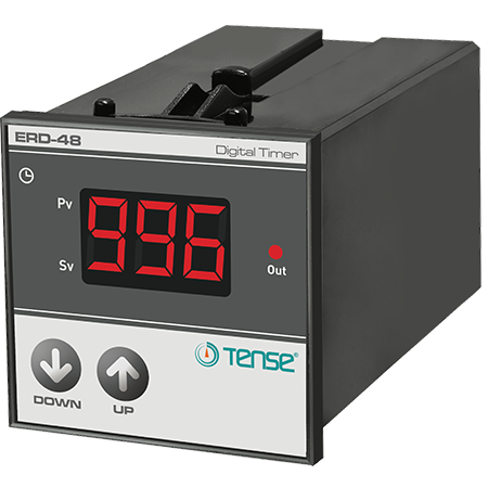 Časové cyklické + ON-DELAY relé  LED displej  pro montáž na panel/dveře