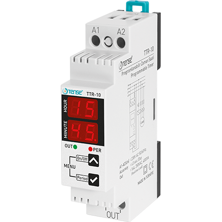 Časovač na DIN lištu digitální 24h 230 V/AC 16A/250V/4000VA astronomické spínace