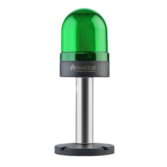 Zelený signální maják řady 70 s maticovým připojením