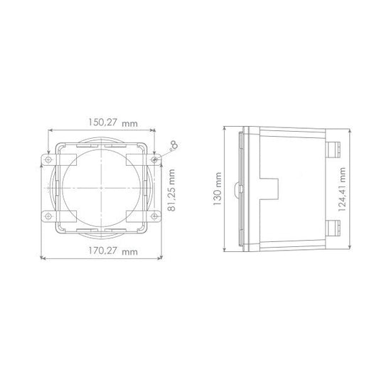 ES120 Heavy Duty klakson, kovový odlitek, 7 tónů, 85-250 V AC/DC