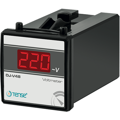 DJ-V - vestavěný digitální panelový voltmetr pro střídavé napětí 1-500 V, panelové měřiče