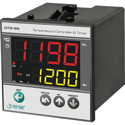 Mikroprocesorový regulátor teploty PID s časovačem pro montáž do panelu 1750°C