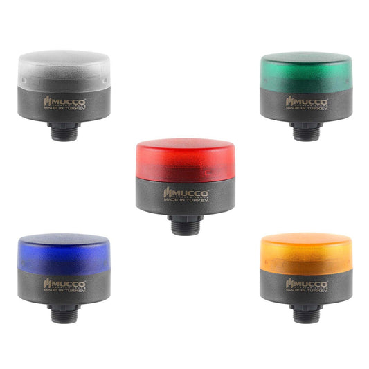 SNT-MS725, SNT-MS715 signální maják s bzučákem, ø70mm, matice připojení