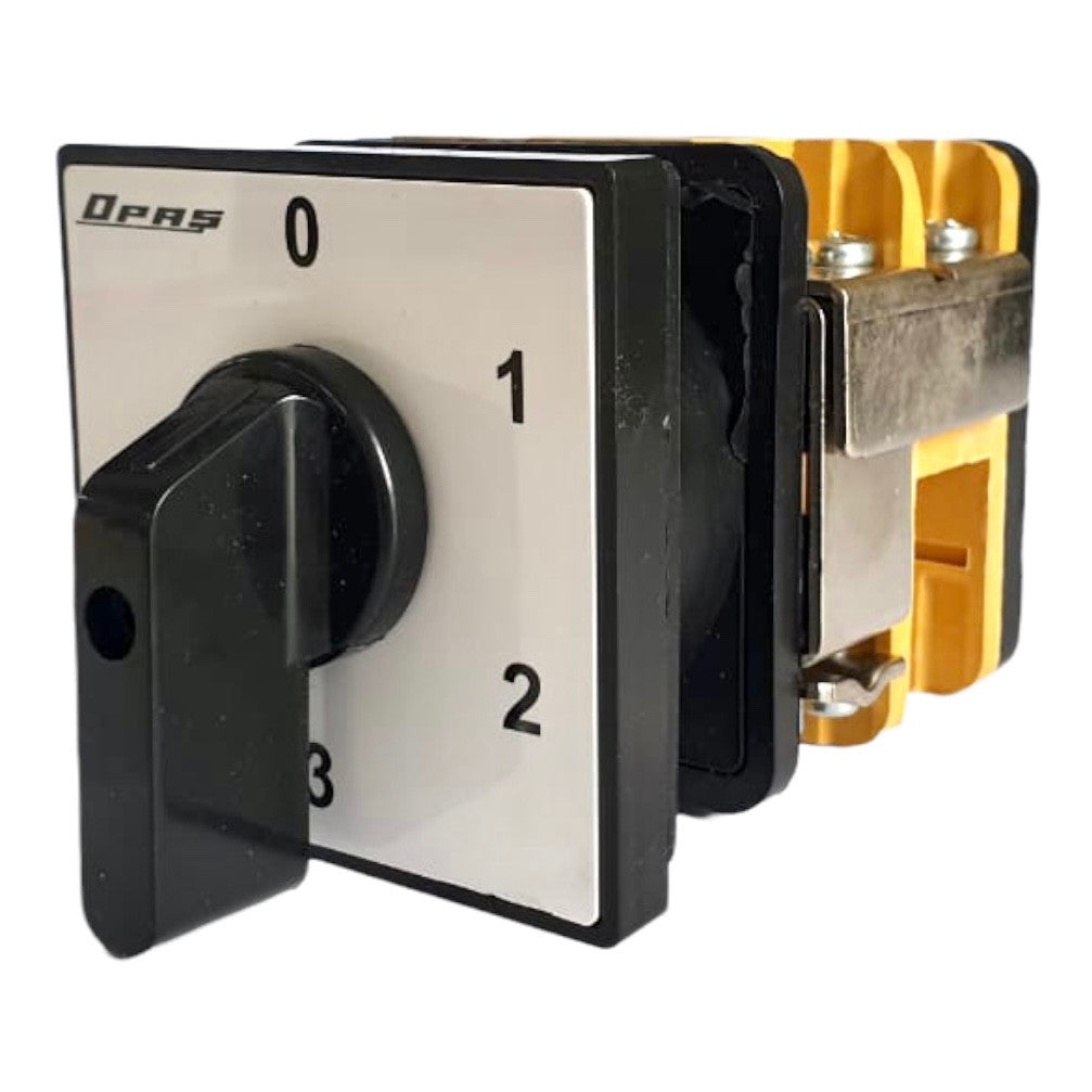 Krokový spínač 0-1-2-3 stupňový otočný přepínač , 1-2 póly, 10-160A