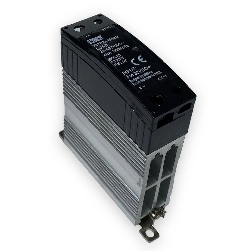 DC-AC elektronické jednofázové polovodičové relé SSR spínací kontakt 25A, 40A