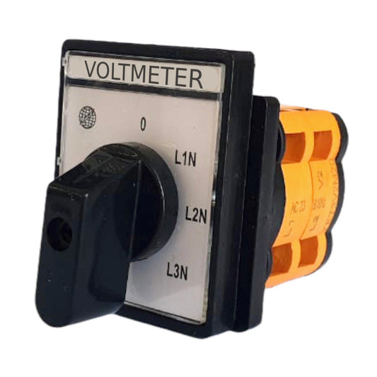 Přepínač voltmetru 0-L1N-L2N-L3N otočný vačkový paketový spínač VOLTMETR