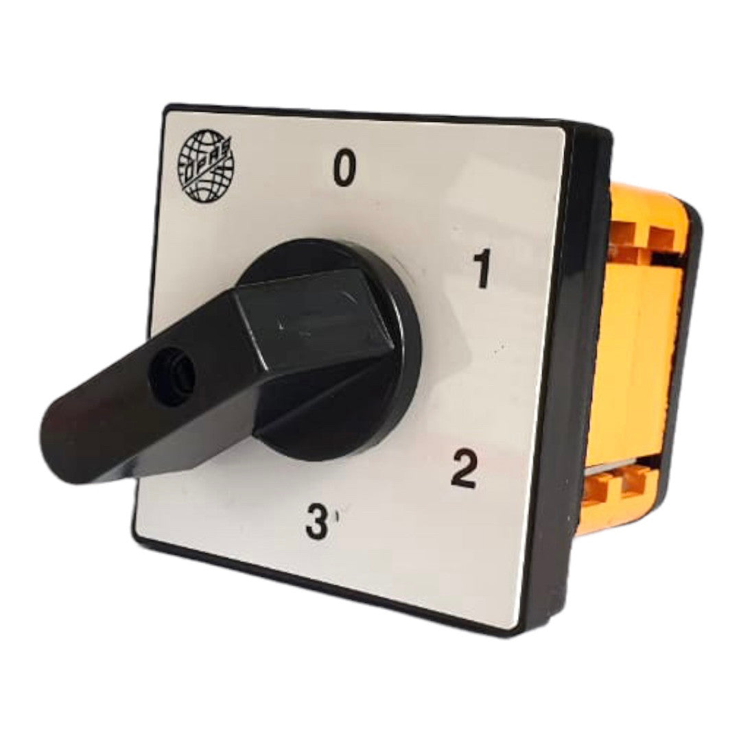 Krokový spínač 0-1-2-3 stupňový otočný přepínač , 1-2 póly, 10-160A