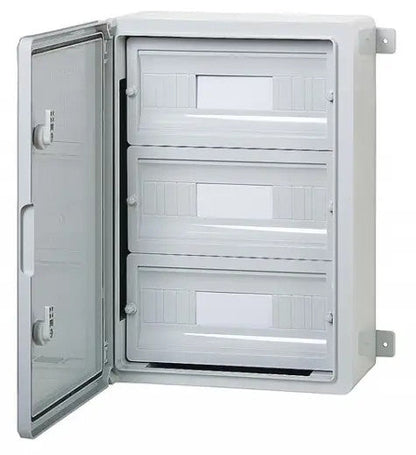 Rozvodnice plastová pro modulové přístroje šedé dveře, IP65, Plastim