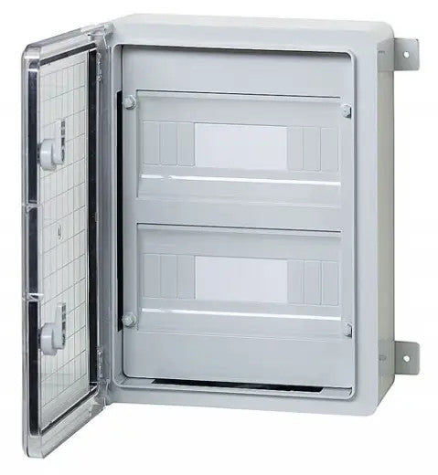 Rozvodnice plastová pro modulové přístroje průhledné dveře, IP65, Plastim