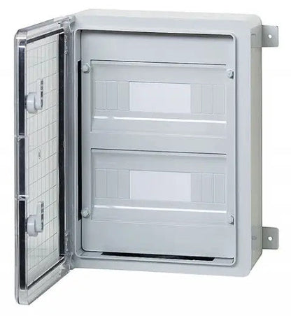 Rozvodnice plastová pro modulové přístroje průhledné dveře, IP65, Plastim