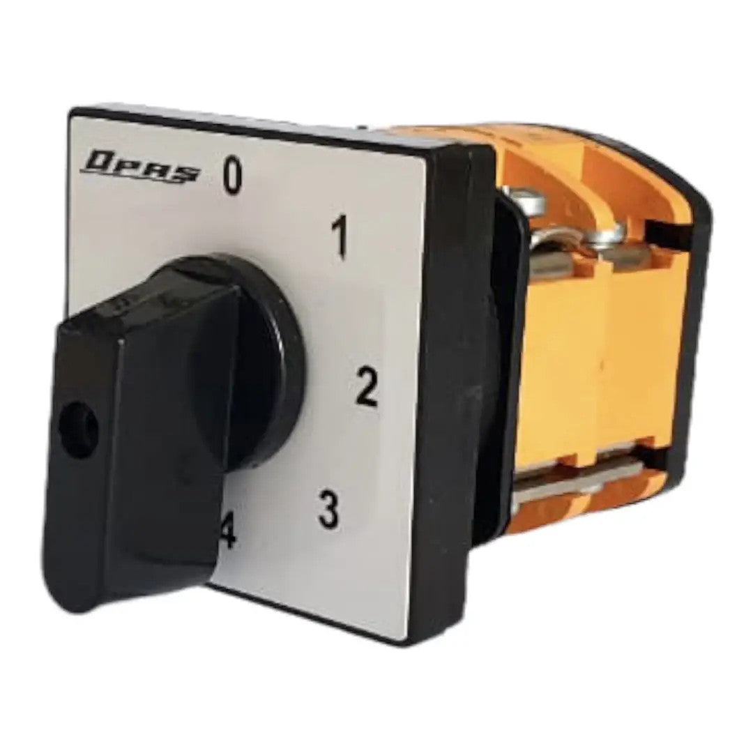 Krokový spínač 0-1-2-3 stupňový otočný přepínač , 1-2 póly, 10-160A