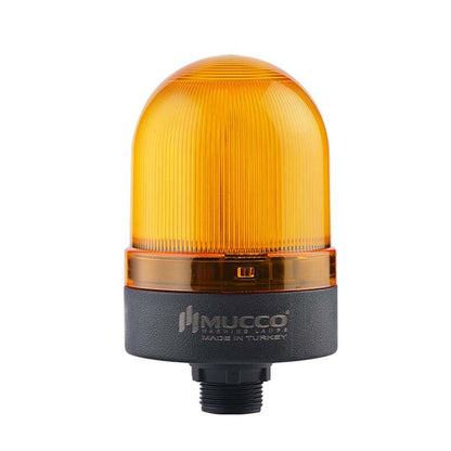 Signální maják SNT-S725 s bzučákem, ø70 mm, maticové připojení, 40-250 V AC/DC
