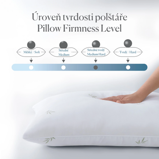 Nuevo Bambusový polštář, 800 gr, 50x70 cm