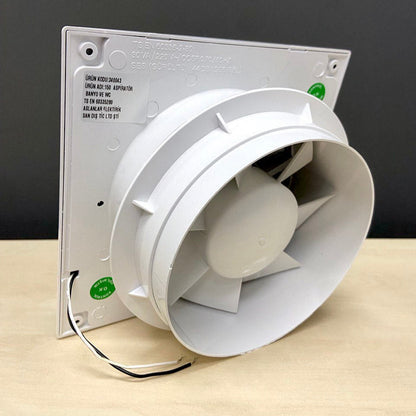 Alize ARS - bÍlý nástěnný axiální koupelnový / WC ventilátor bílý s mřížkou tichý 150mm, 280 m3/h, 348564