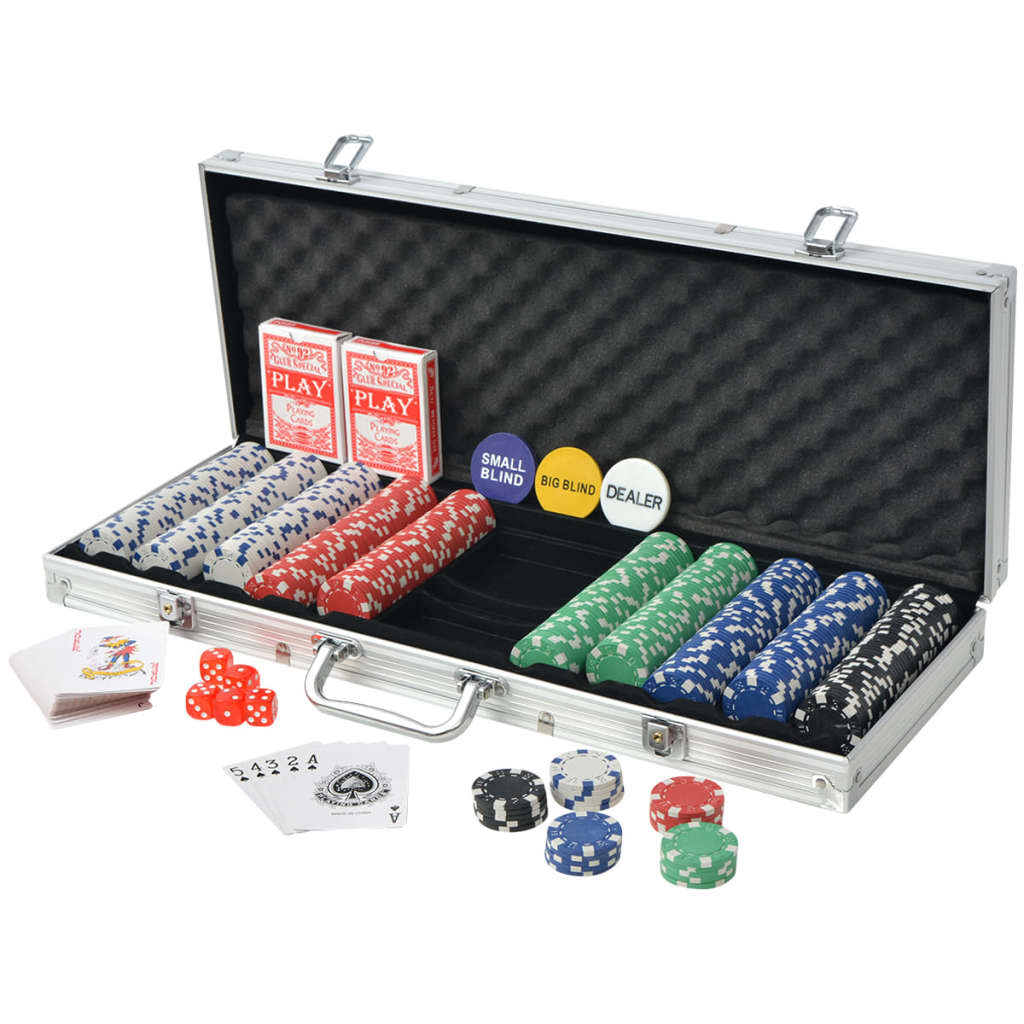 Poker set s 500 žetony hliník