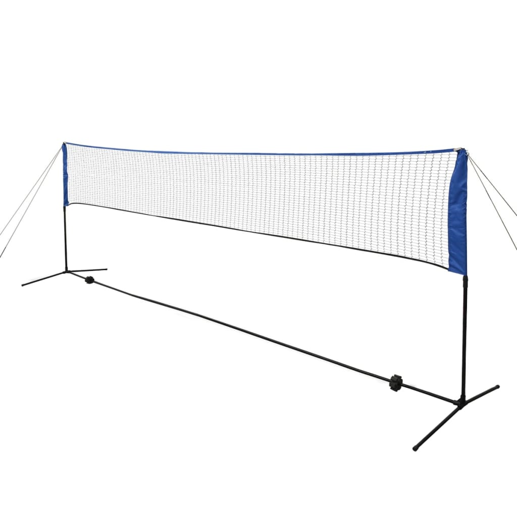 Sada badmintonové sítě a košíčků, 500x155 cm