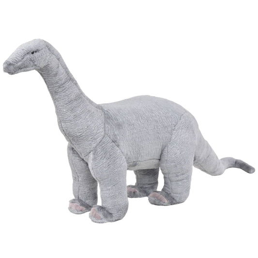 Stojící plyšová hračka dinosaurus brachiosaurus šedý XXL