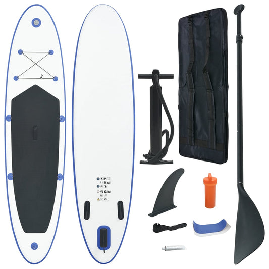 Nafukovací SUP paddleboard s příslušenstvím modro-bílý