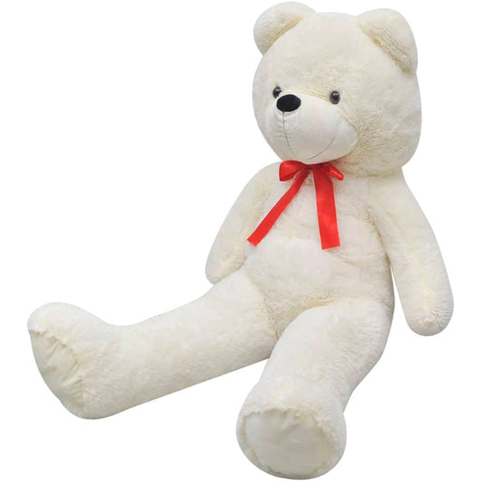 XXL měkký plyšový medvídek na hraní bílý 135 cm