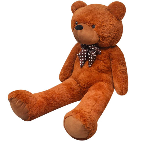 XXL měkký plyšový medvídek na hraní hnědý 160 cm