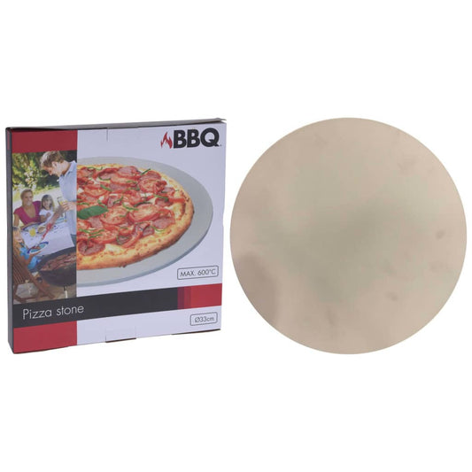 ProGarden Pizza kámen na zahradní gril 33 cm krémový
