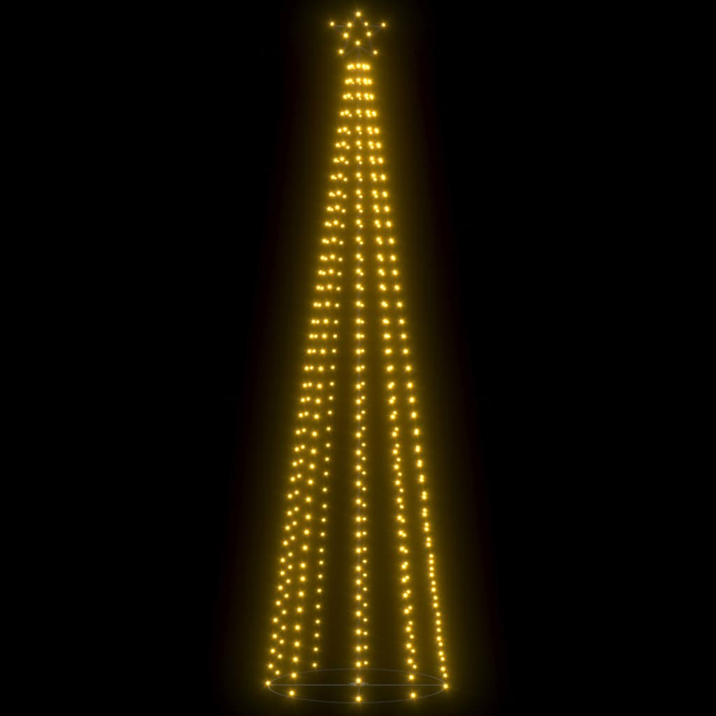 Vánoční stromek kužel 400 teplých bílých LED diod 100 x 360 cm