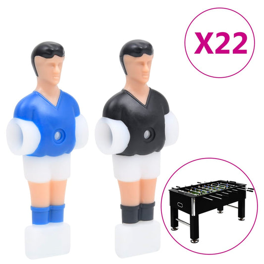 Figurky hráčů pro stolní fotbal pro 12,7mm tyč 22 ks