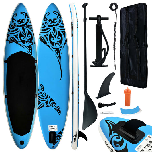 Nafukovací SUP paddleboard s příslušenstvím 320x76x15 cm modrý