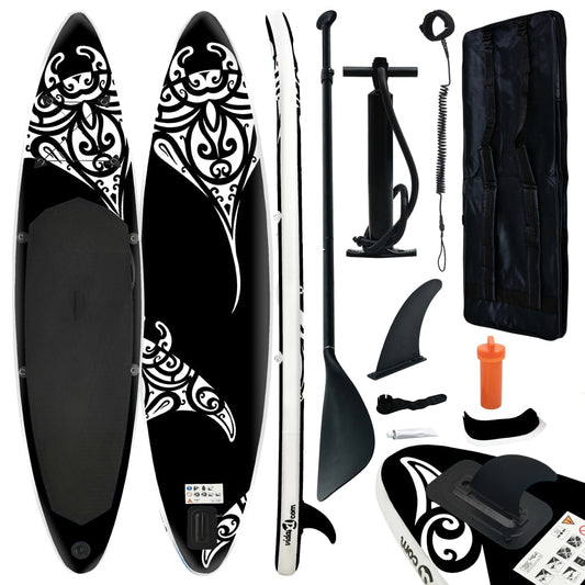 Nafukovací SUP paddleboard s příslušenstvím 320x76x15 cm černý