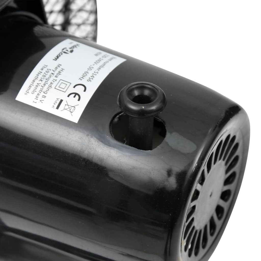 Stolní ventilátor 3 rychlosti 30 cm 40 W černý