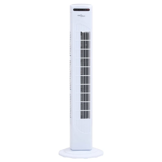 Věžový ventilátor dálkový ovladač a časovač Φ24 x 80 cm bílý