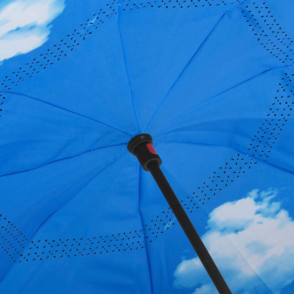 Deštník s rukojetí ve tvaru C černý 108 cm