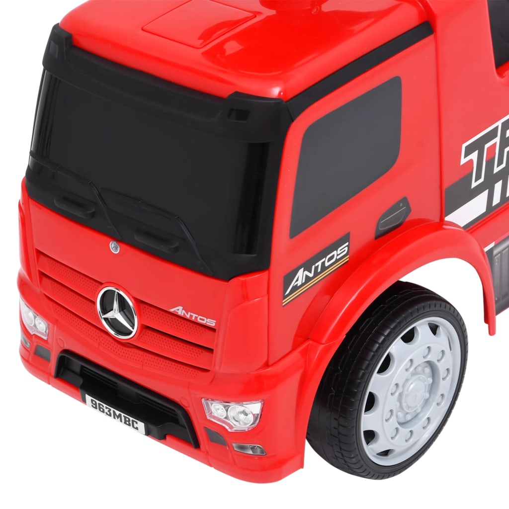 Odrážedlo Mercedes-Benz náklaďák červené