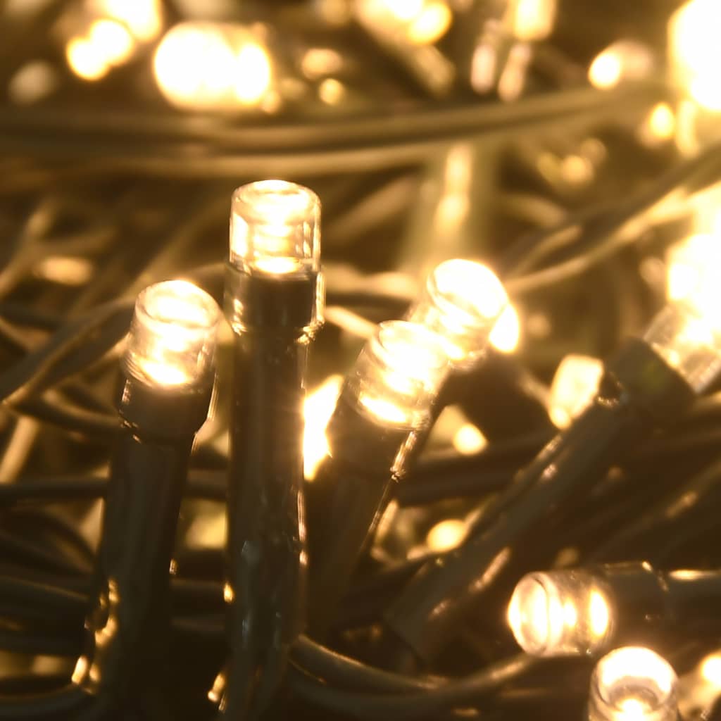 61dílná sada vánočních koulí se špicí a 150 LED zlatá a bronz
