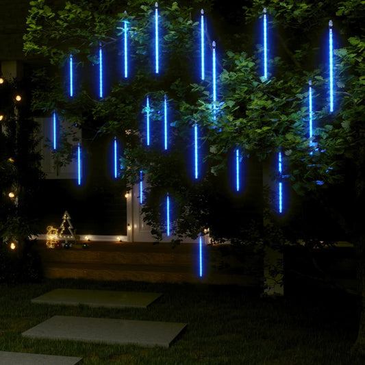 Padající světla 20 ks 30 cm modrá 480 LED dovnitř i ven